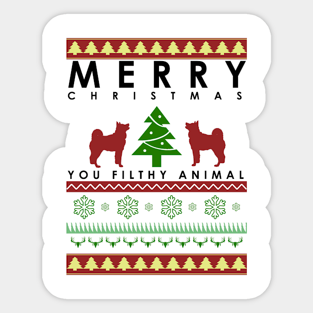 merry christmas you filthy animal Sticker by zopandah